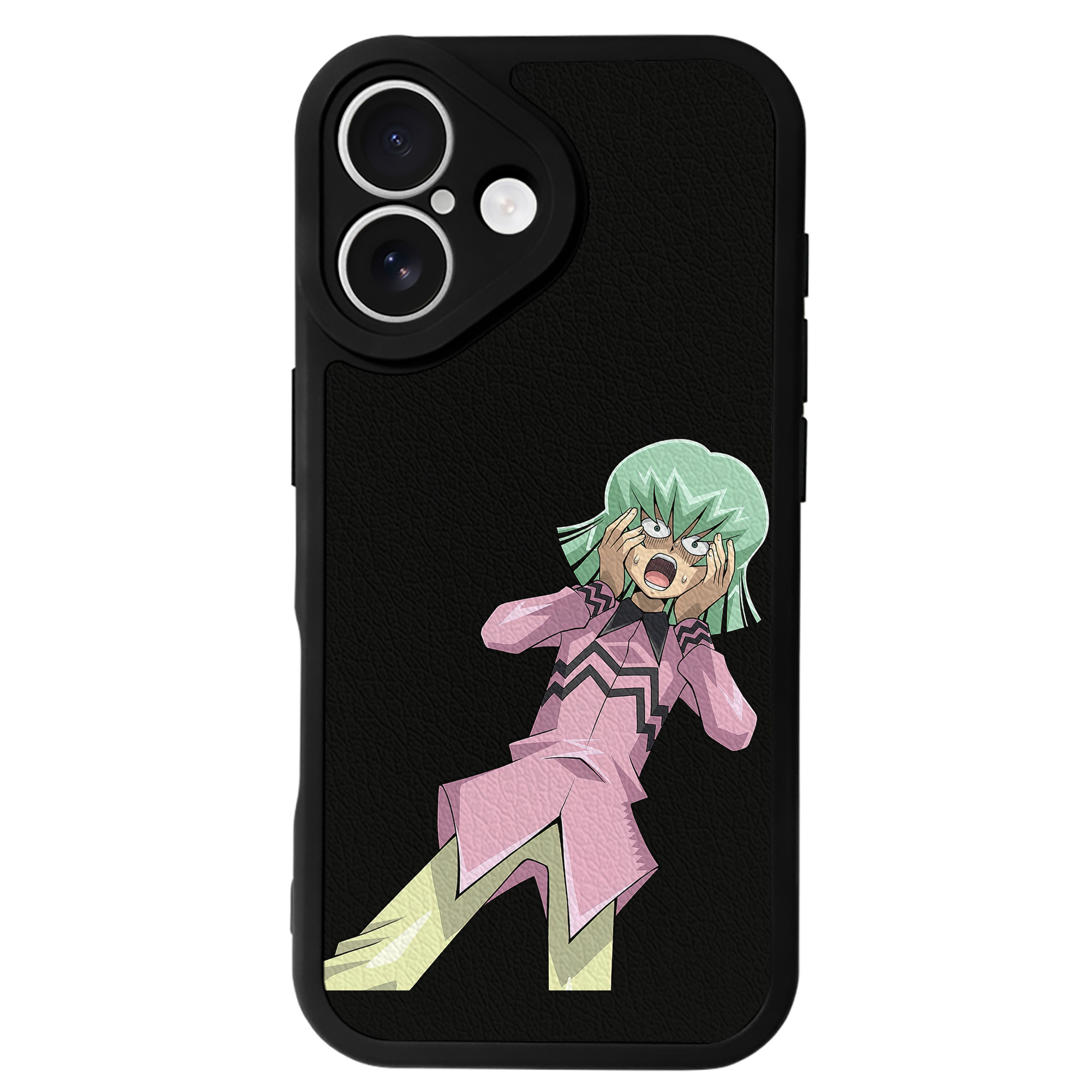 （画像用） 遊☆戯☆王 Yu-Gi-Oh! 【iPhone 16シリーズ対応】シリコンスマホケース（レザー調） 材質：シリコン